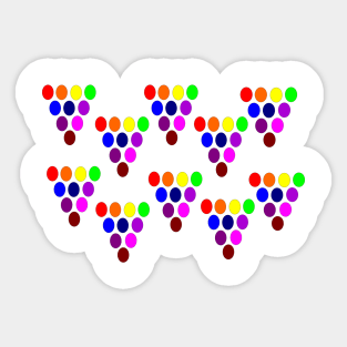 Colourful circles Sticker